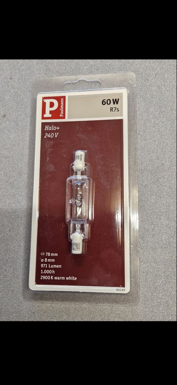 Lampade: Paulmann Halogenstab 60W R7s – Nuovo e nell'imballaggio originale da Nesslau venduto da Leana05