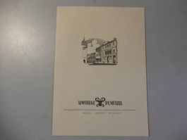 Broschüre Apotheke Dr. Munzel Baden guter Zustand