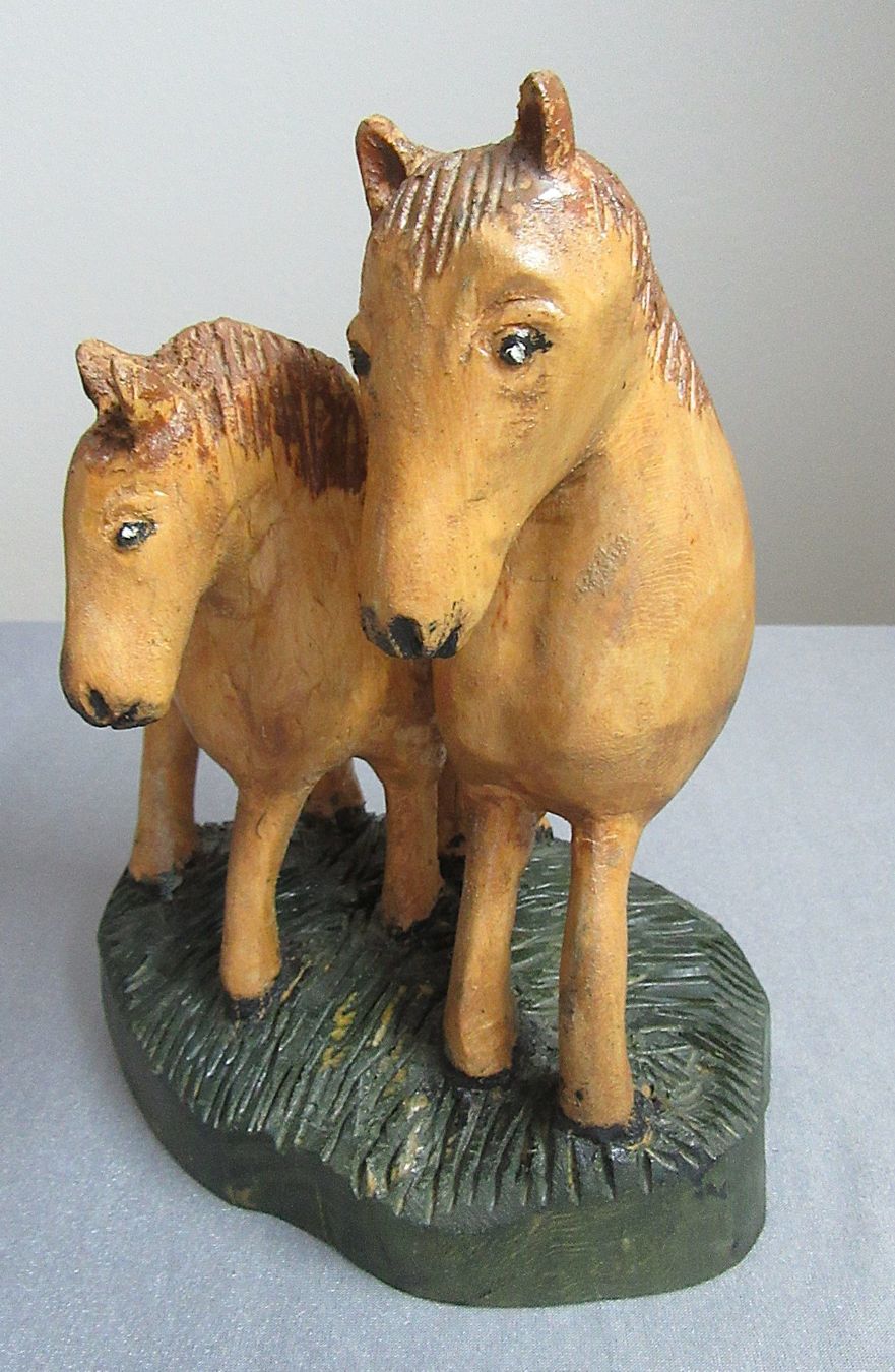 Statuette: Holzschnitzerei zwei Pferde - ab CHF 6.00 – Usato da Auenstein venduto da Padabimbim 2