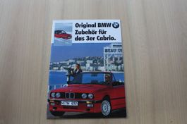BMW 3er Cabrio E 30 Zubehör Prospekt 8/1988