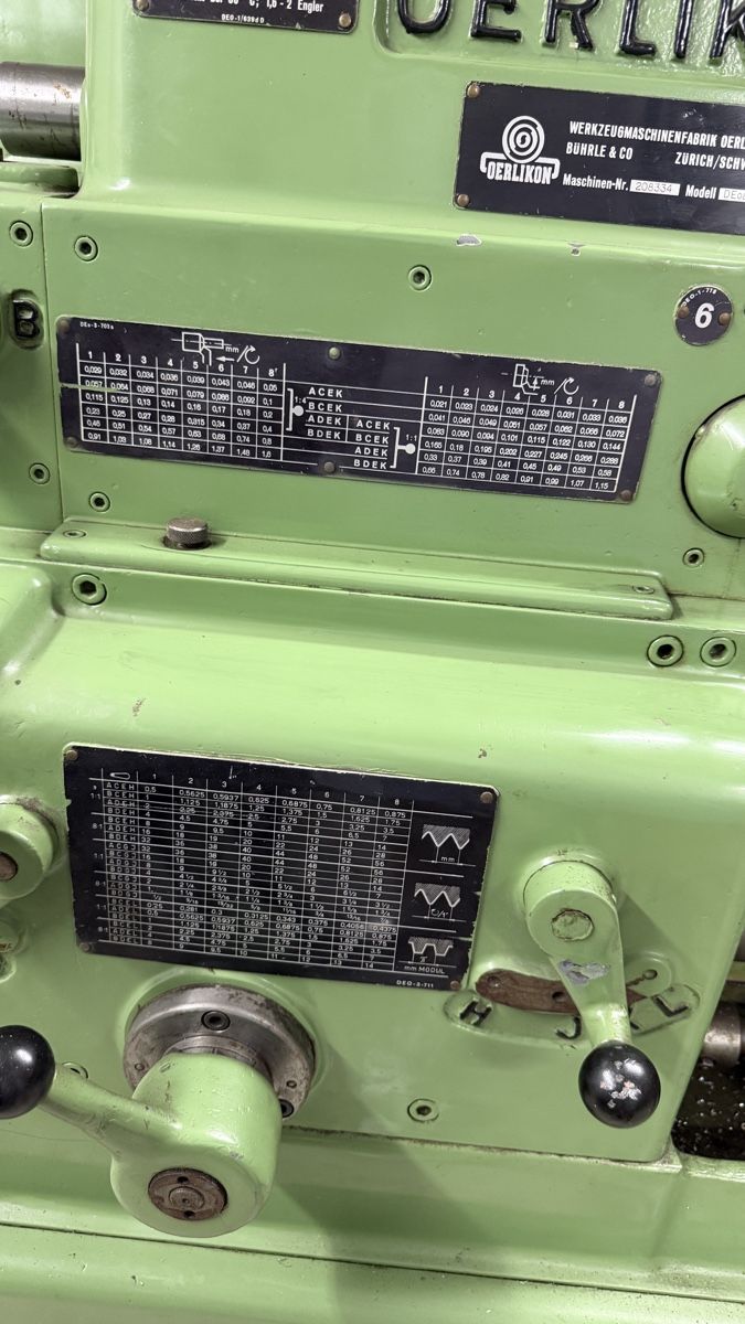 Oerlikon Alle Maschinen: Drehmaschine Oerlikon DE0a – Gebraucht aus Wauwil von cnb_jl5v 7