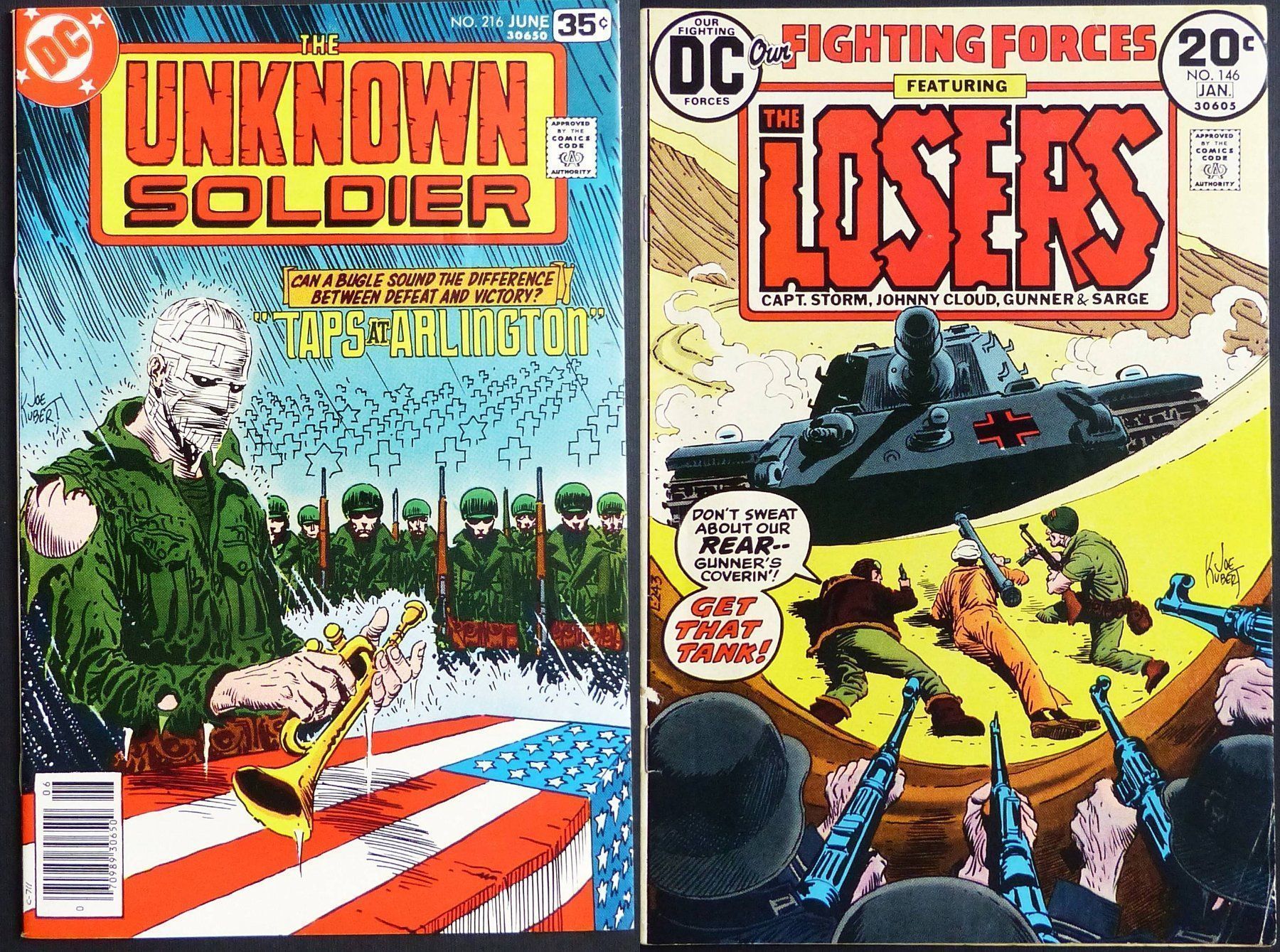 BD: UNKNOWN SOLDIER 216 OUR FIGHTING FORCES 146 WAR JOE KUBERT – D'occasion à Lugano par YouWantUS
