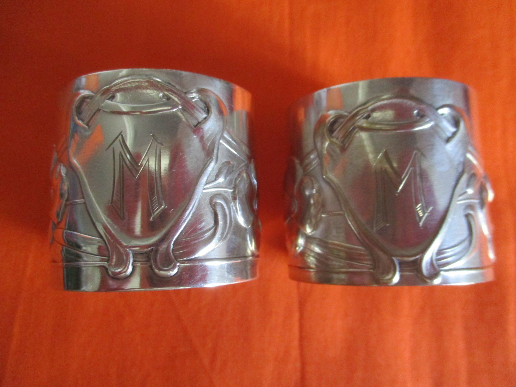Autres décorations & accessoires: 2 x Jugendstil Serviettenring – D'occasion à Birsfelden par alles-muss-raus