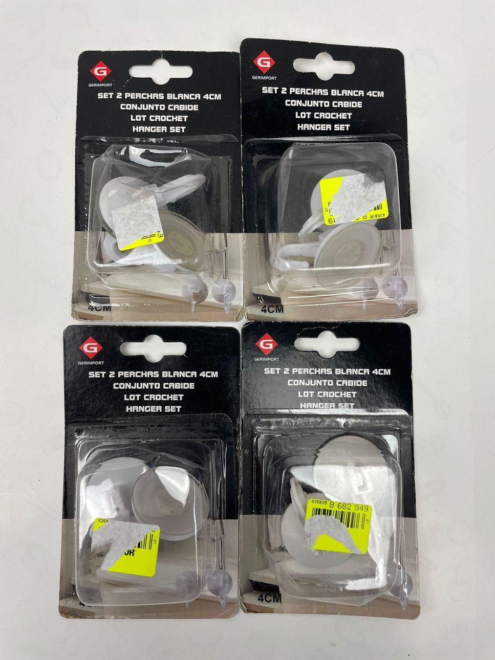 Wandhalterungen: 4er Set Gerimport Saugnäpfe, weiss, Durchmesser 4cm, Neu – Neu und originalverpackt aus Wängi von Thurgauer98