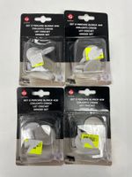 4er Set Gerimport Saugnäpfe, weiss, Durchmesser 4cm, Neu