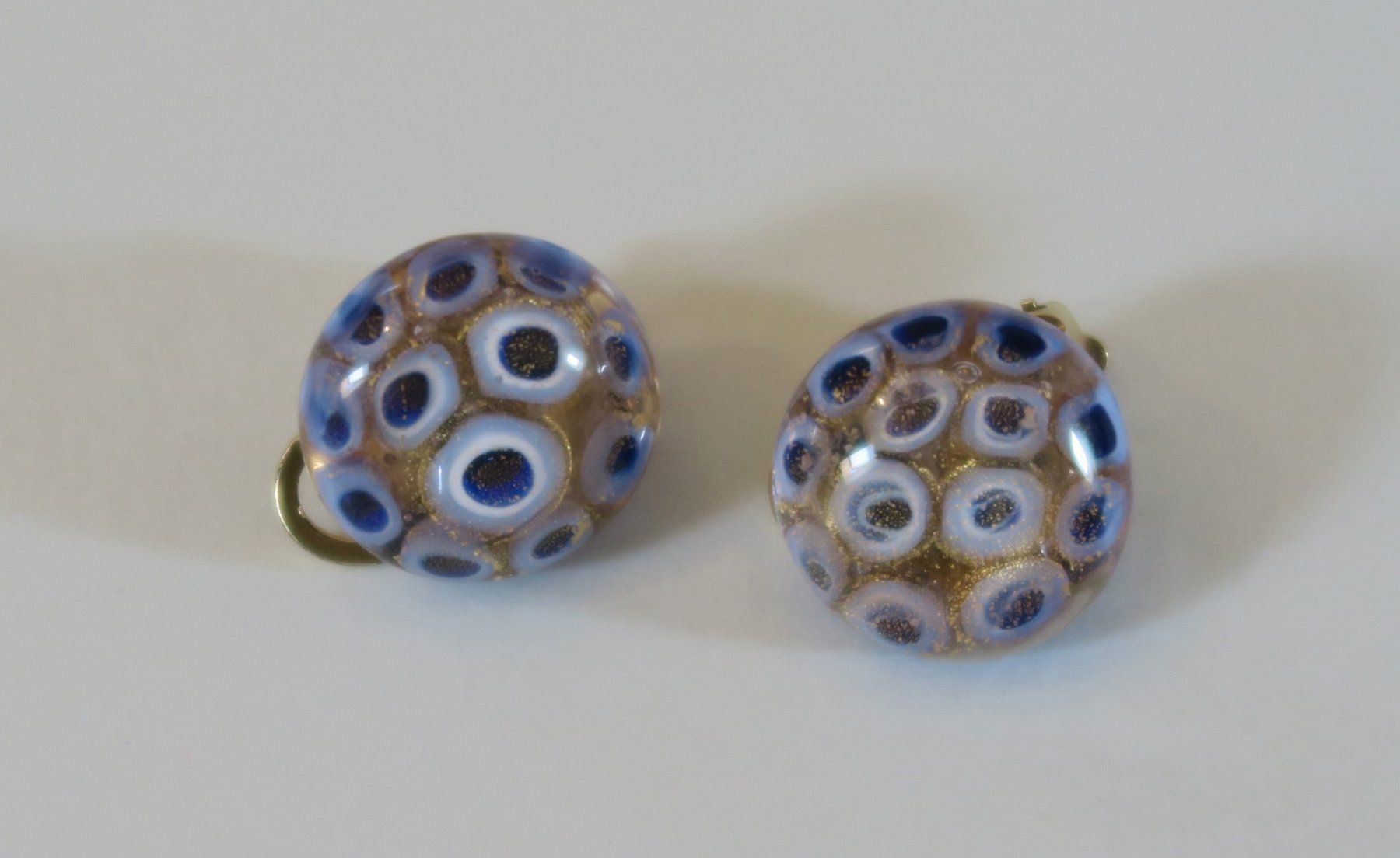 Orecchini pendenti & Orecchini a lobo: Ohrclip Glas blau/transparent – Usato da Brittnau venduto da marlenestone