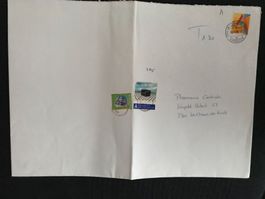Schweiz 2004 Bedarfsbrief B4 Nachporto Le Corbusier T-Stempe