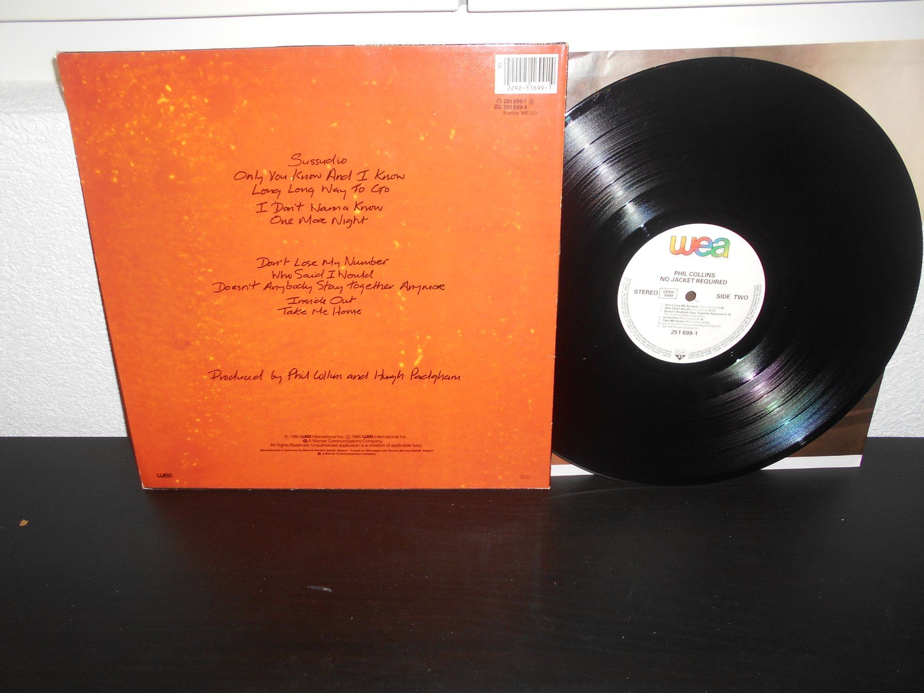 Schallplatten: Phil Collins – No Jacket Required / 1985 – Gebraucht aus Aarberg von witchhunter01 1