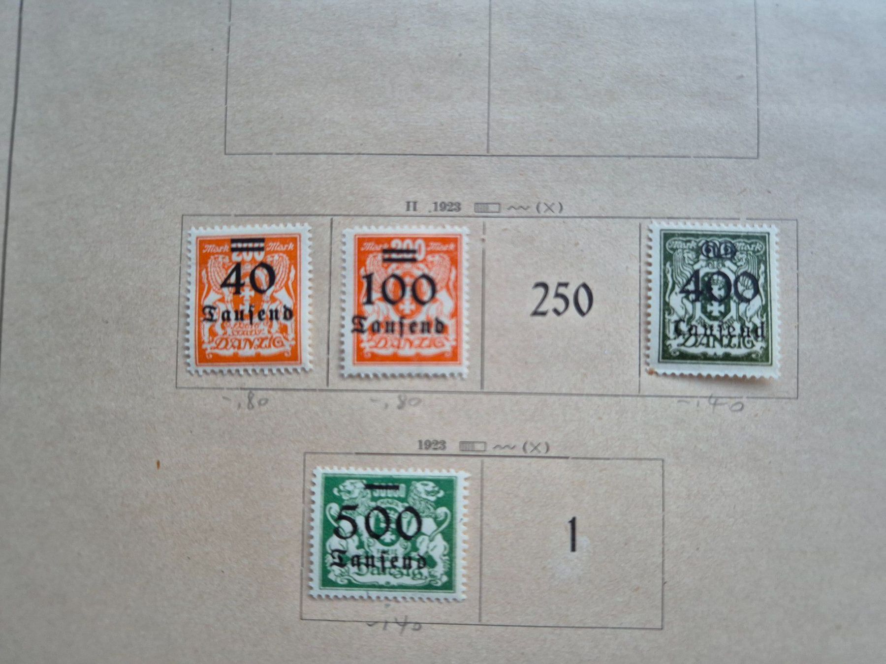 Tutti i francobolli: Briefmarken Freie Stadt Danzig  ungebraucht – Nuovo (secondo la descrizione) da Langendorf venduto da zvonu161