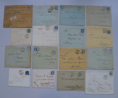 1896-1908, STEHENDE HELVETIA, 16 Briefe nach DEUTSCHLAND