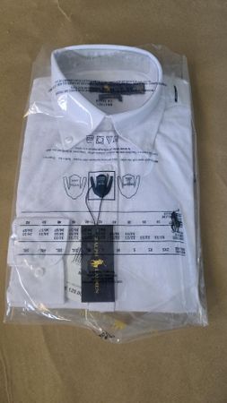 Orginale Ralph Lauren Hemd custom fit weiss Gr. M 