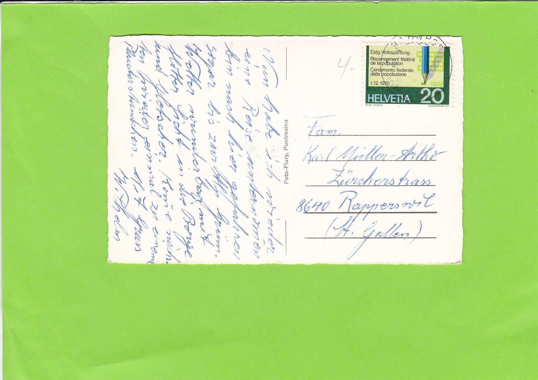 Cartes postales: Pontresina – D'occasion à St. Peterzell par neckertal 1