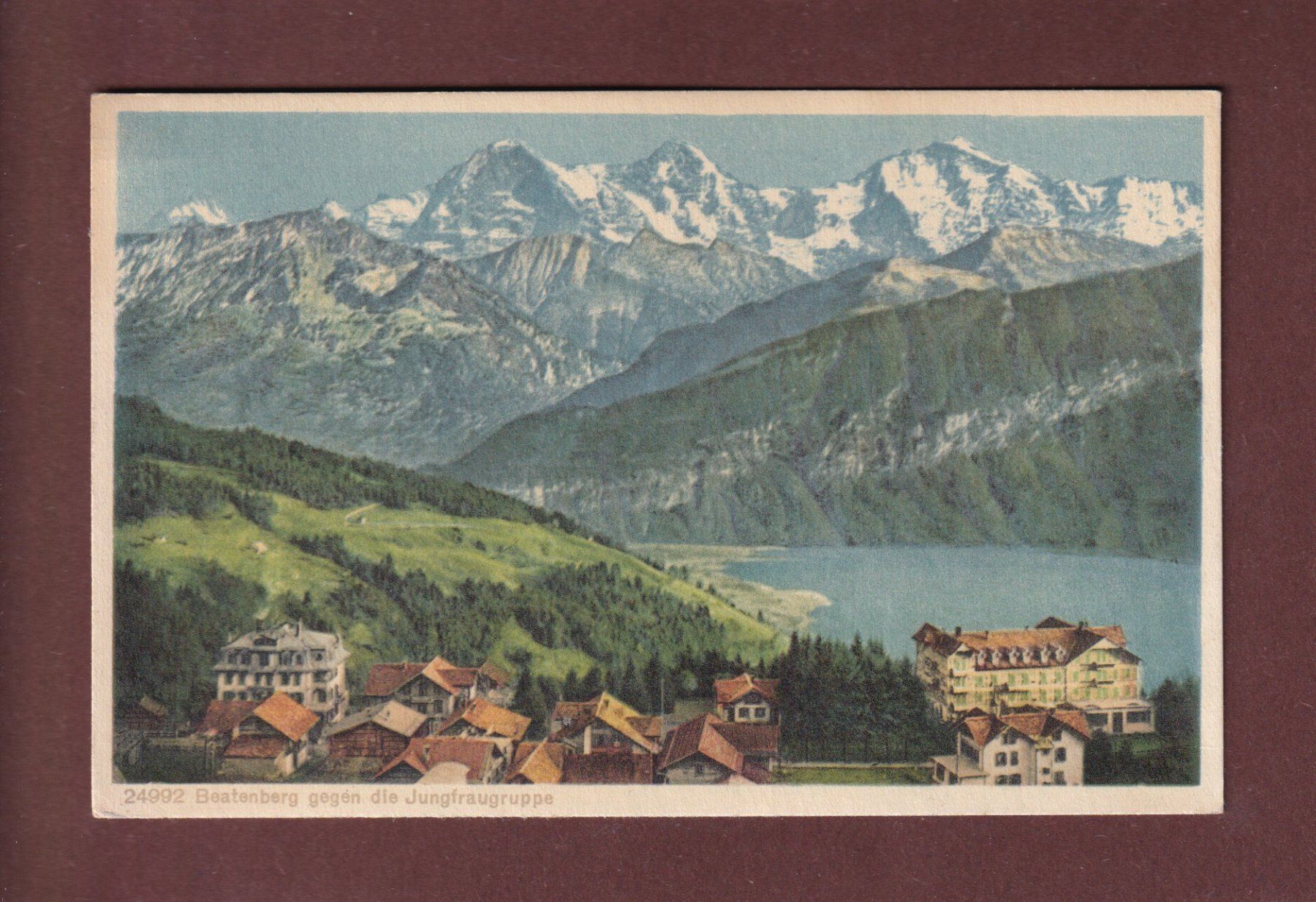 Cartoline postali: BEATENBERG - Jungfraubrücke - 1938 – Usato da Pully venduto da nicecards-shop