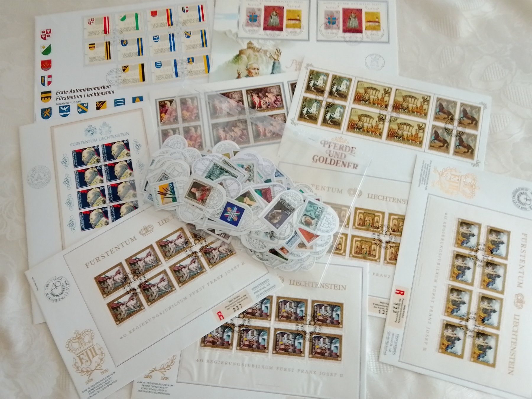 Couverts & Versandtaschen: 9 Buste originali Liechtenstein Raccomandata – Neu (gemäss Beschreibung) aus Porza von alba55
