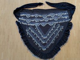 Grosser Bauchtanzgürtel-/Tuch schwarz