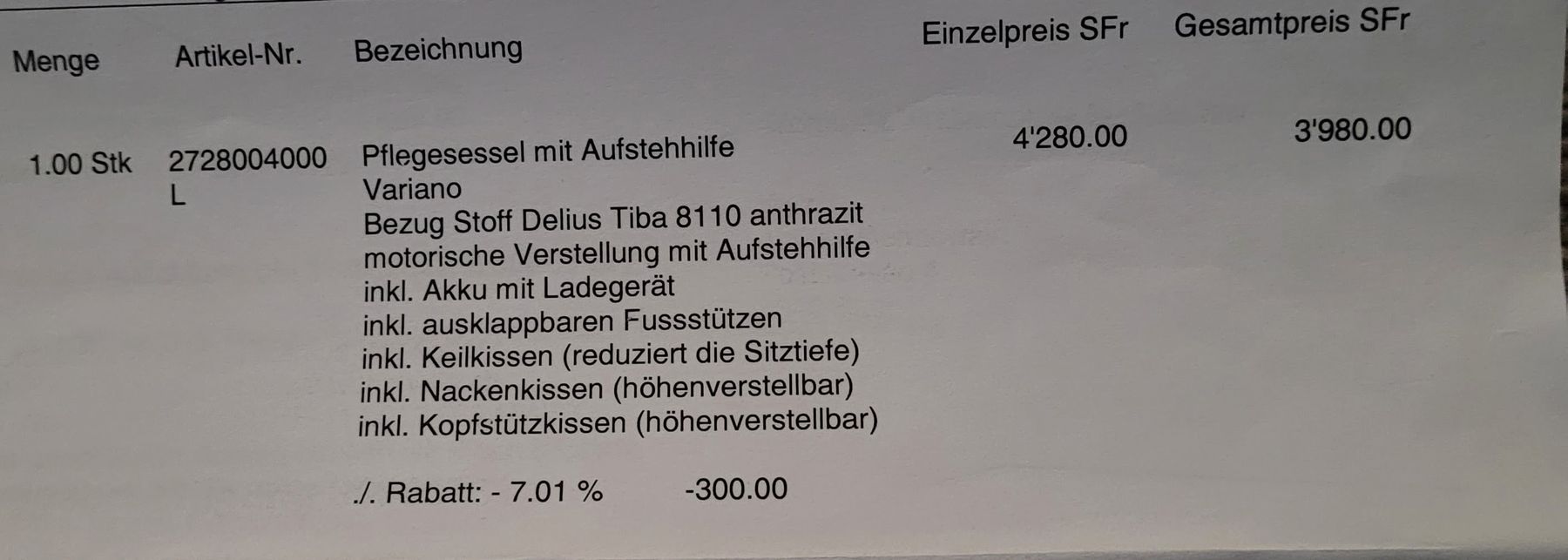 Poltrone: Pflegesessel mit Aufstehhilfe – Usato da Baar venduto da kat_sts6 3