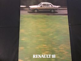 Renault 18 Verkaufsprospekt 24 Seiten, Topzustand