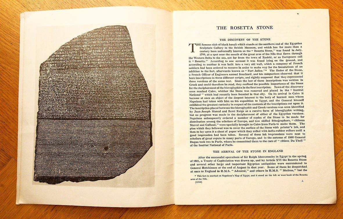 Bücher: The Rosetta Stone, British Museum – Defekt aus Bern von Maccalvin 5