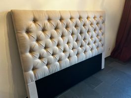 Kopfteil Bett 162 x 120 x 9,5cm Mit 2 Madrassen
