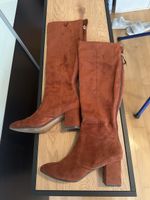 Braune Wildleder Overknees, h&m Grösse 40, wie neu! Herbst!