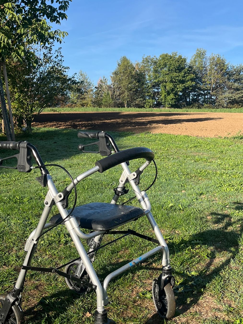 Aides à la marche: Rollator leichtmodell Alu – D'occasion à Allmendingen b. BE par juair 3