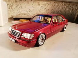 Zu Verk.Mercedes Benz S 500-1997-BBS-Felg.Umbau-Norev-1:18