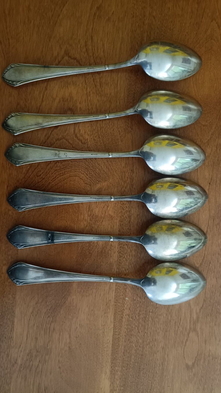 Löffel: Set 6 Löffel versilbert vintage – Gebraucht aus Lugano von riccardo012 4