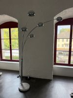Vintage Stehlampe Chrom Marmorfuss 5-flammig gebrauch