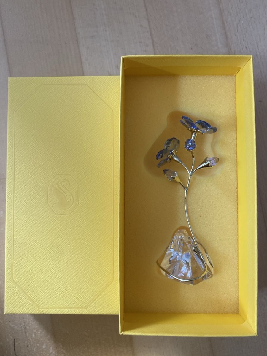 Swarovski Statuette: Swarovski Blume – Nuovo e nell'imballaggio originale da Zürich venduto da babamueller 1