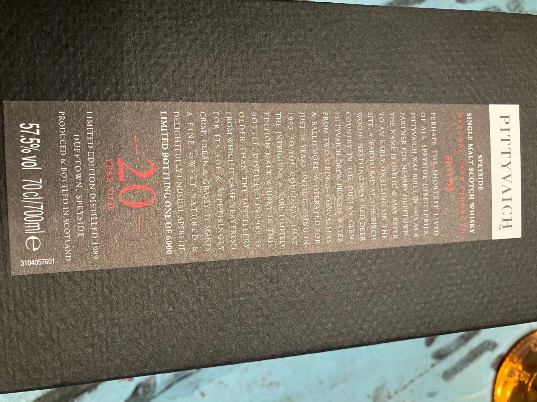 Spirituosen: Pittyvaich 1989 - 2010 20 Years – Neu und originalverpackt aus Aarwangen von concorde58 6