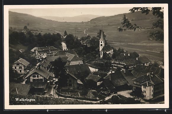 Cartoline postali: Walkringen, Blick auf das Dorf und ins L – Usato da Berlin venduto da bartko-reher