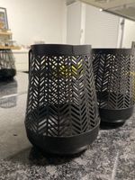 Schwarze Laterne, Windlicht, Kerzenhalter, Top Zustand! (54)