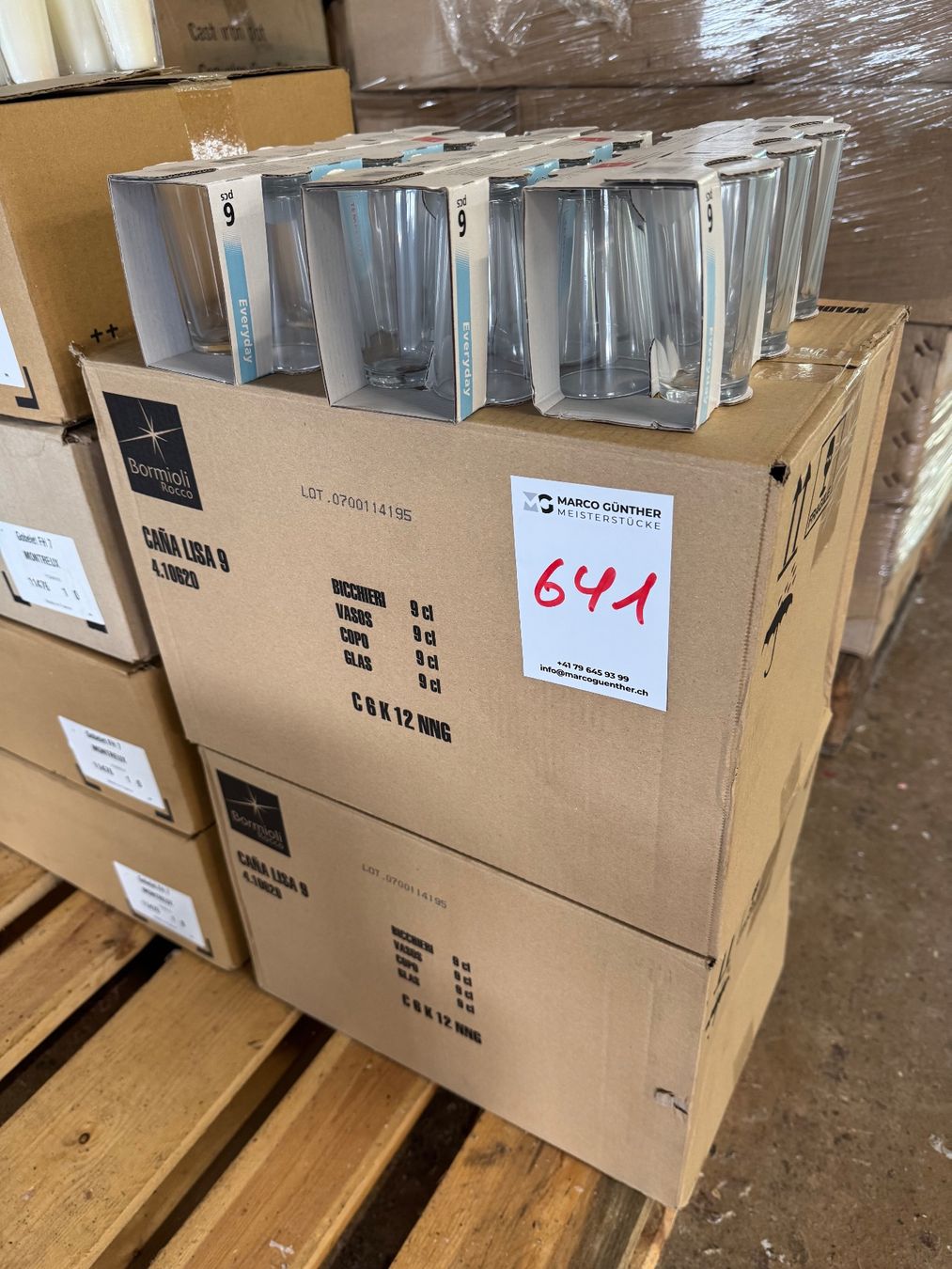 Gläser: 641 Posten Gläser 162Stk aus Liquidation – Gebraucht aus Derendingen von Meisterstuecke