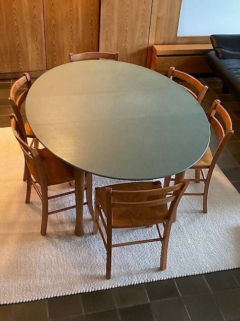 Vico Magistretti De Padova Stühle und Esstisch (Usato) a