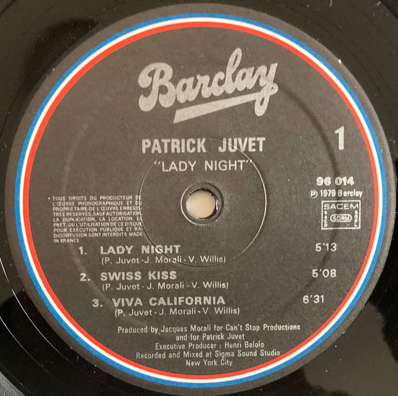 Schallplatten: PATRICK JUVET - LADY NIGHT – Gebraucht aus Poliez-Pittet von Newtown-Records 2