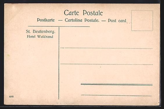 Ansichtskarten: AK St. Beatenberg, Hotel Waldrand – Gebraucht aus Berlin von bartko-reher 1