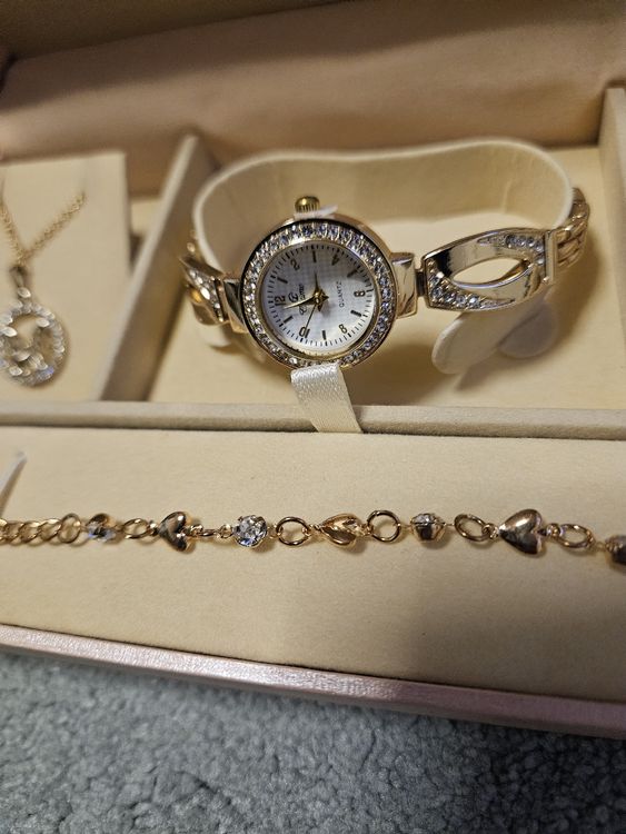 Schmuck Set Armbanduhr Damen Modeschmuck Modeschmuck Set