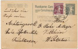 TRIBOLTINGEN (THURGAU) - rarer Zweizeiler auf Postkarte
