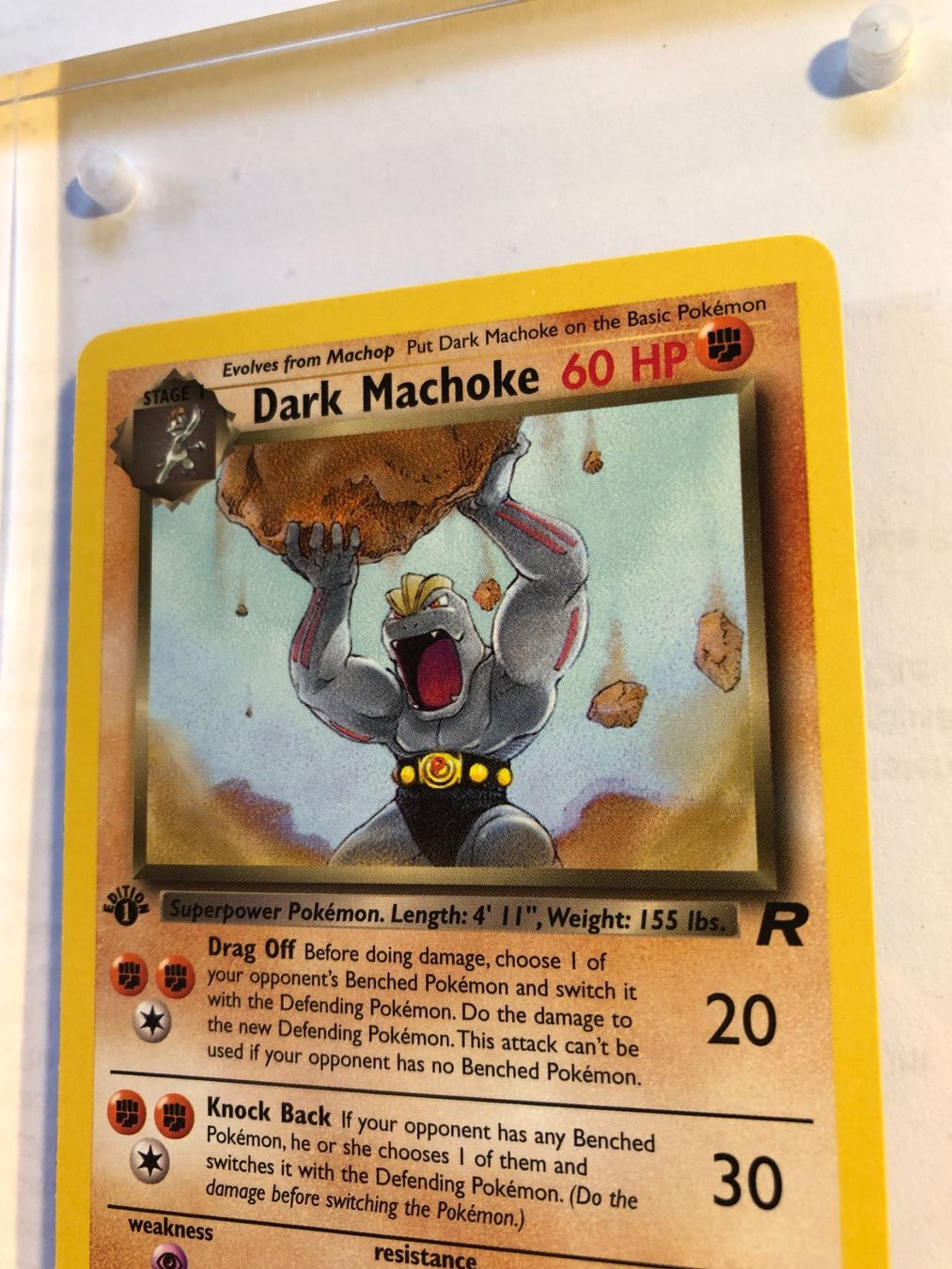 Cartes à collectionner: Dark Machoke Team Rocket 1st (unc.) - MINT - ab 1.- – D'occasion à Giubiasco par dan_pr8b 3