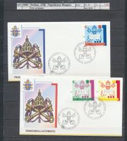 2004 Vatikan, "ATM - Päpstliches Wappen", FDC (2 Briefe)