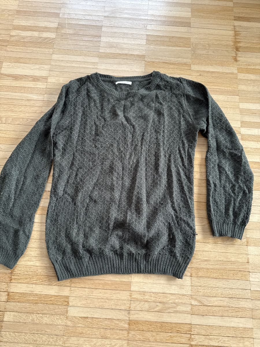 Pieces Pulls & Sweat-shirts: Pieces Strickpullover, grün, Gr. M – D'occasion à Winterthur par Streisel