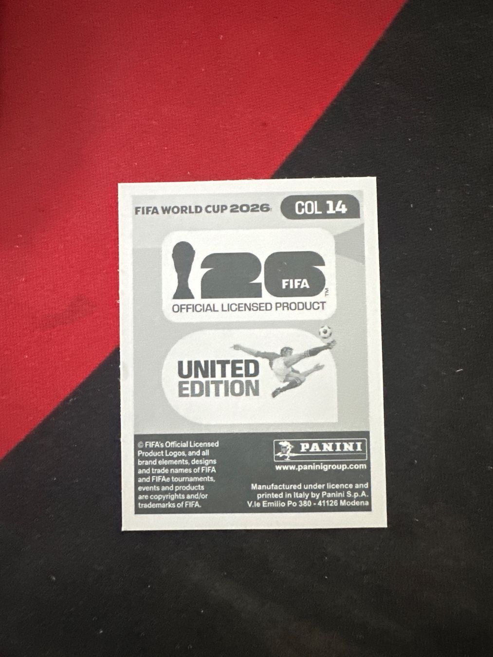 Panini Carte collezionabili: Panini FIFA WM 2026 Sticker - COL 14 – Usato da Sulz AG venduto da DealWerk 1