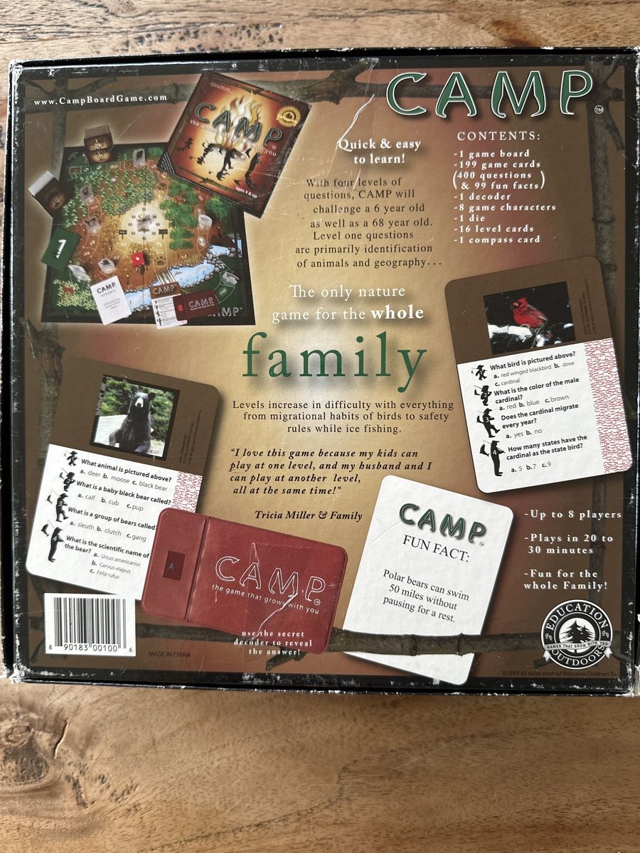Spiele: CAMP board game, English – Gebraucht aus Oberrieden von Candystorerocks 1