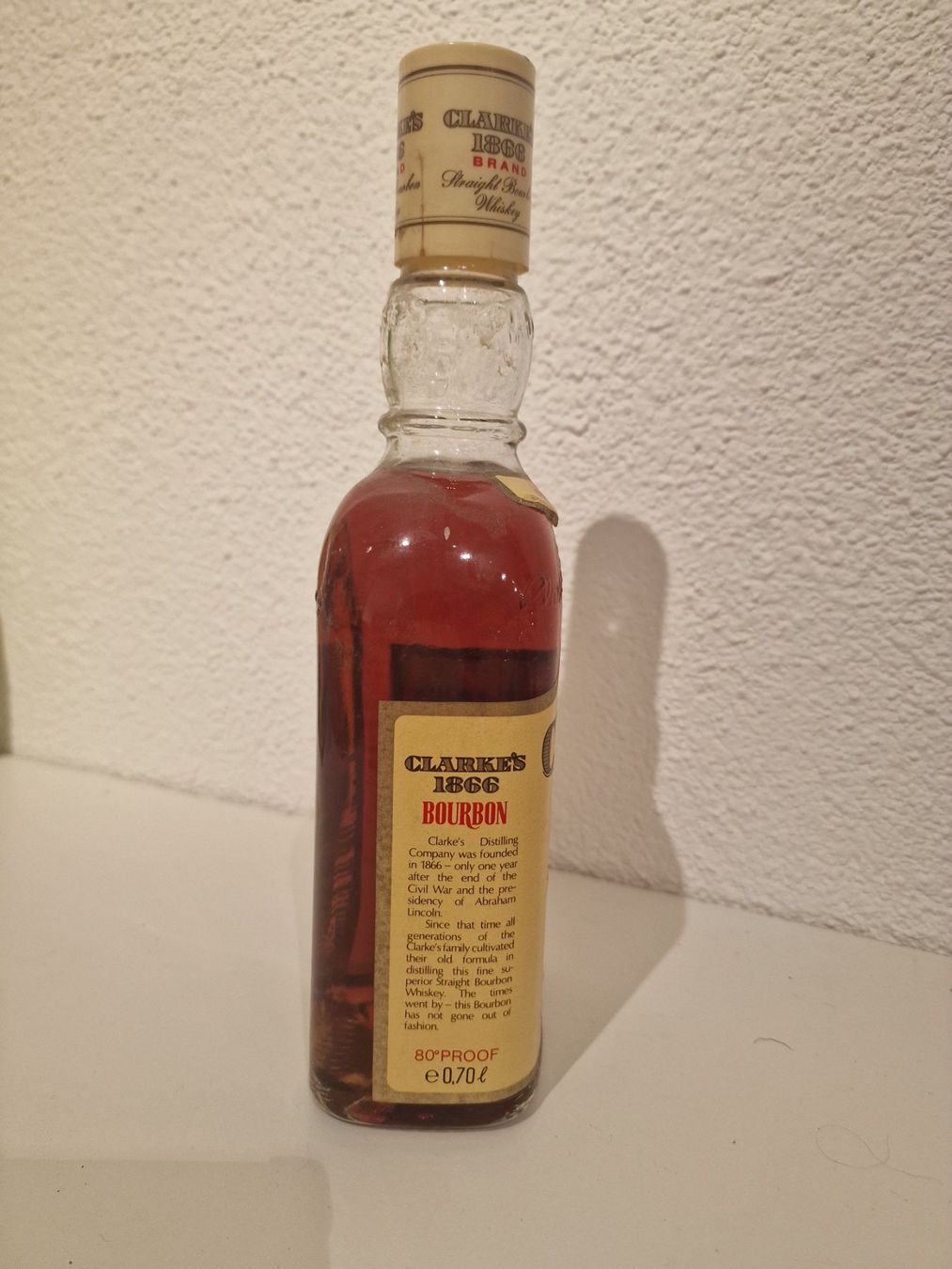 Bevande alcoliche: Clarkes 1866 Bourbon Whiskey – Usato da St. Margrethen SG venduto da Goldig 1