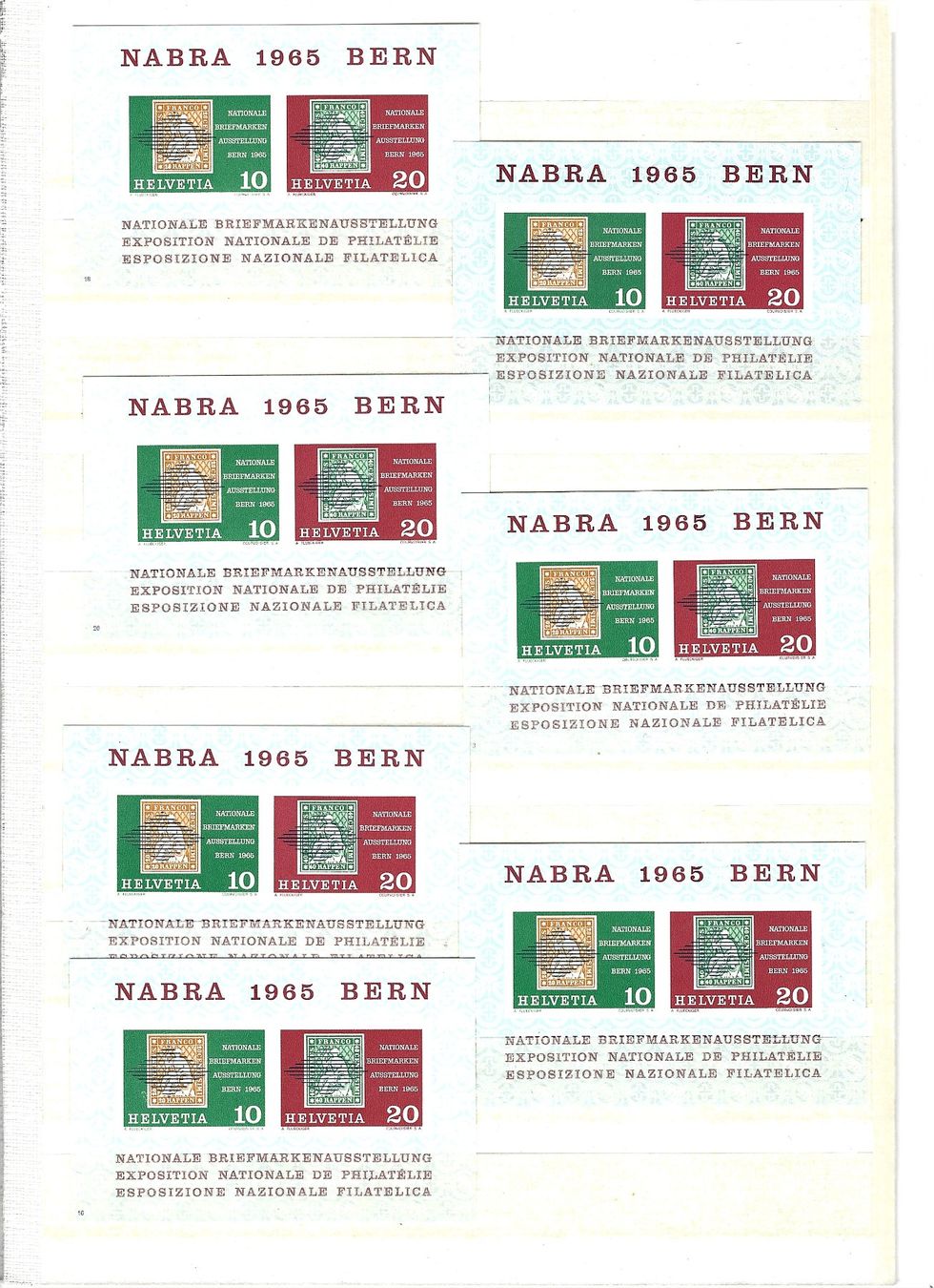 Tutti i francobolli: Nabra 1965 Bern neuf 7 pièces – Nuovo e nell'imballaggio originale da Uvrier venduto da matdivers