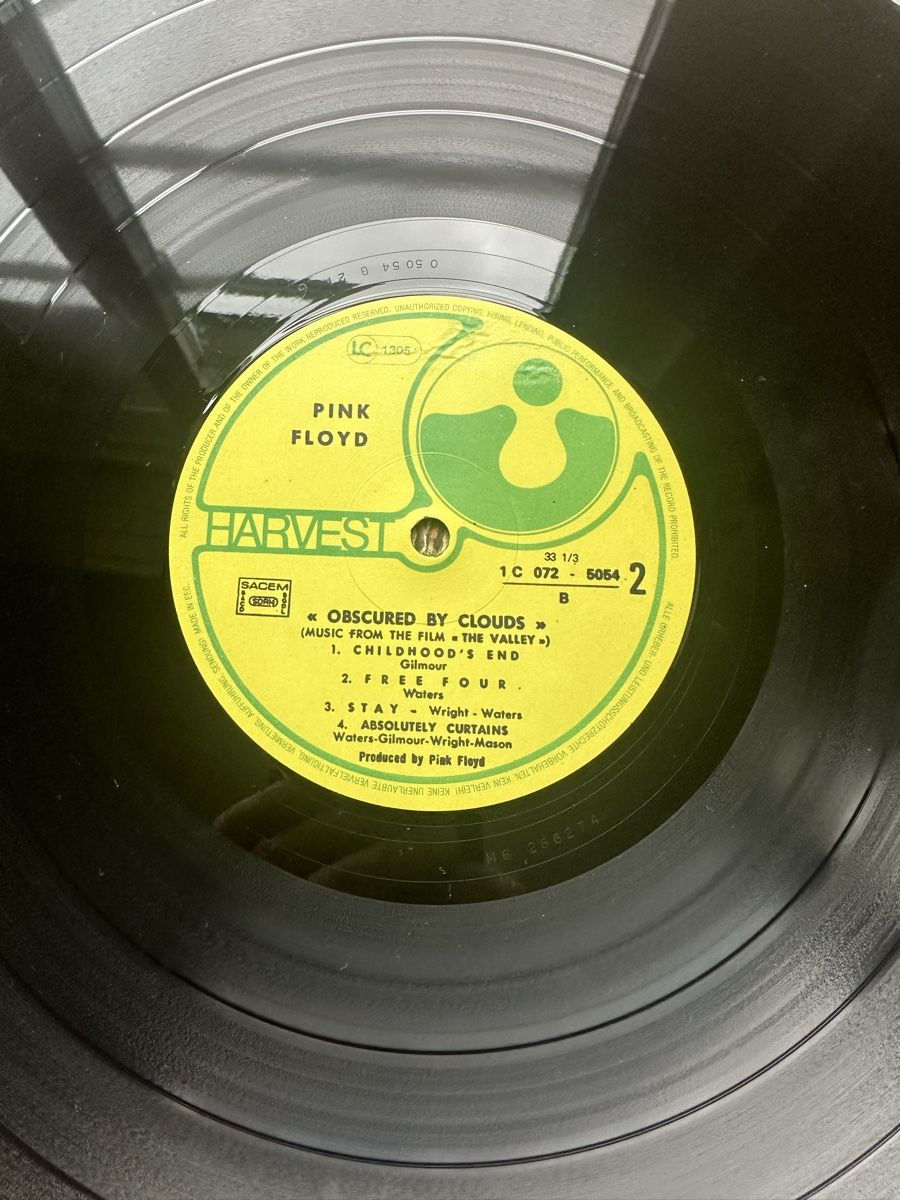 Dischi in vinile: Pink Floyd Obscured by Clouds LP – Usato da Zürich venduto da marcochreis5 6