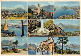 Saluti di LUGANO  - vecchia cartolina TICINO