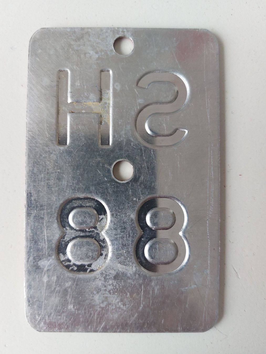 Sachs Insegne: Velonummer SH 88 plaque Velo – Usato da Schenkon venduto da Uhu007 1