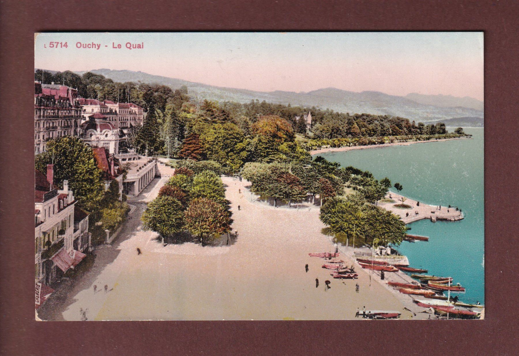 Ansichtskarten: LAUSANNE - Quai d'Ouchy – Gebraucht aus Pully von nicecards