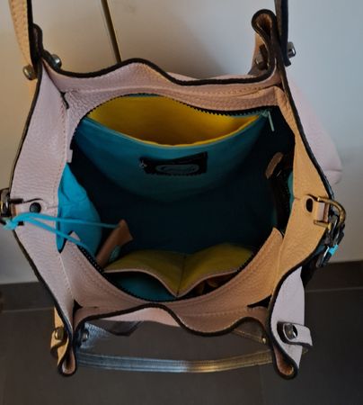 Handtasche Gabs rosa Leder guter Zustand